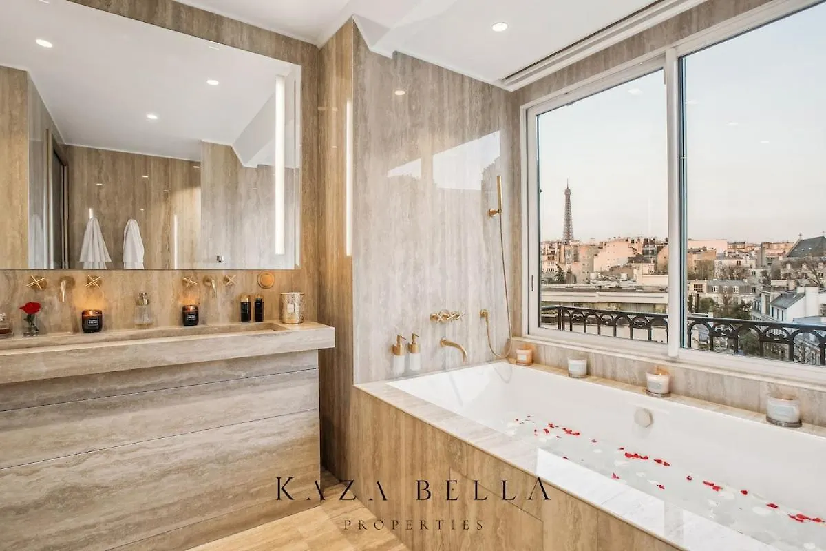 Apartmán Kaza Bella - Trocadero, Amazing Eiffel Tower View Paříž